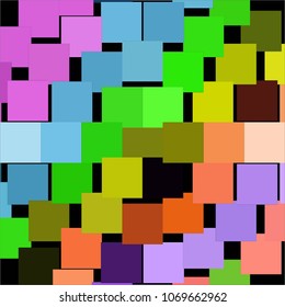 Vintage halftone color texture background. Squared vector Abstract Texture
