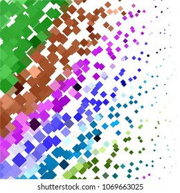 Vintage halftone color texture background. Squared vector Abstract Texture
