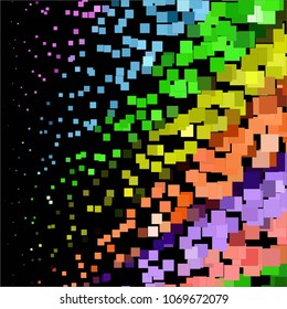 Vintage halftone color texture background. Squared vector Abstract Texture
