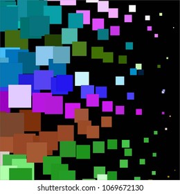 Vintage halftone color texture background. Squared vector Abstract Texture
