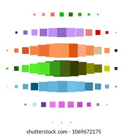 Vintage halftone color texture background. Squared vector Abstract Texture
