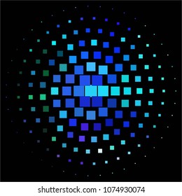 Vintage halftone color texture background. Squared vector Abstract Texture
