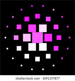 Vintage halftone color texture background. Squared vector Abstract Texture
