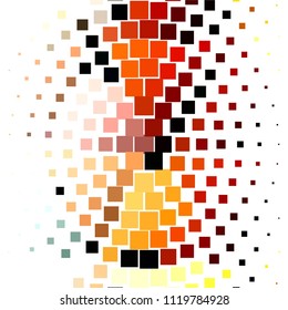 Vintage halftone color texture background. Squared vector Abstract Texture
