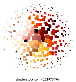 Vintage halftone color texture background. Squared vector Abstract Texture
