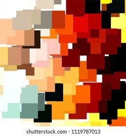 Vintage halftone color texture background. Squared vector Abstract Texture
