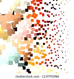 Vintage halftone color texture background. Squared vector Abstract Texture
