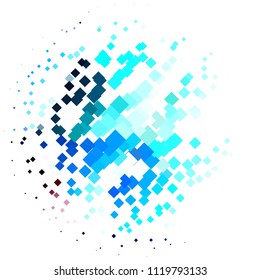 Vintage halftone color texture background. Squared vector Abstract Texture
