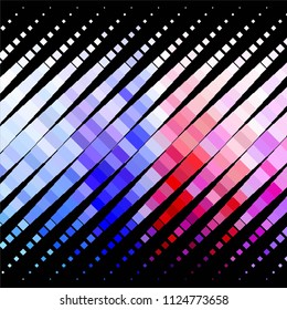 Vintage halftone color texture background. Squared vector Abstract Texture
