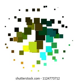 Vintage halftone color texture background. Squared vector Abstract Texture
