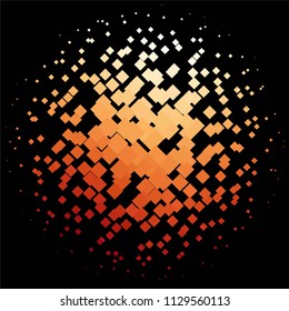 Vintage halftone color texture background. Squared vector Abstract Texture
