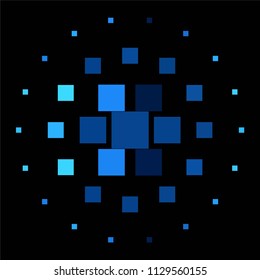 Vintage halftone color texture background. Squared vector Abstract Texture
