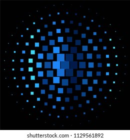 Vintage halftone color texture background. Squared vector Abstract Texture
