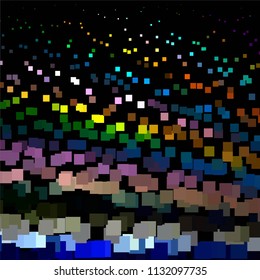 Vintage halftone color texture background. Squared vector Abstract Texture

