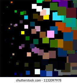 Vintage halftone color texture background. Squared vector Abstract Texture
