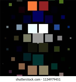 Vintage halftone color texture background. Squared vector Abstract Texture
