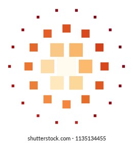 Vintage halftone color texture background. Squared vector Abstract Texture
