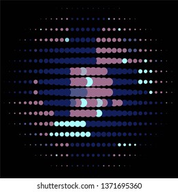 Vintage halftone color texture background. Geometric vector Abstract Texture