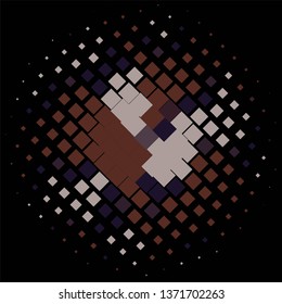 Vintage halftone color texture background. Geometric vector Abstract Texture