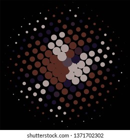 Vintage halftone color texture background. Geometric vector Abstract Texture