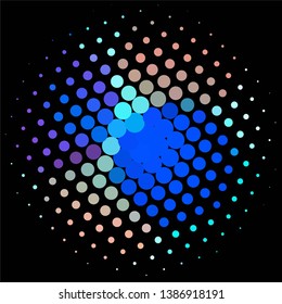 Vintage halftone color texture background. Geometric vector Abstract Texture
