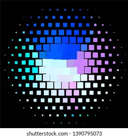 Vintage halftone color texture background. Geometric vector Abstract Texture
