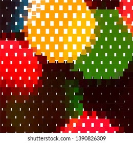 Vintage halftone color texture background. Geometric vector Abstract Texture
