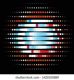 Vintage halftone color texture background. Geometric vector Abstract Texture