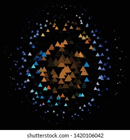 Vintage halftone color texture background. Geometric vector Abstract Texture