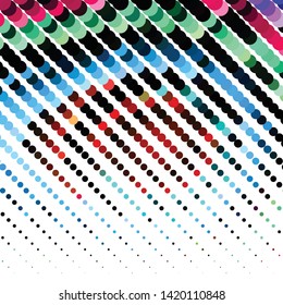 Vintage halftone color texture background. Geometric vector Abstract Texture
