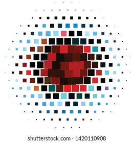 Vintage halftone color texture background. Geometric vector Abstract Texture
