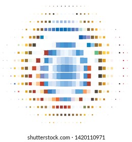 Vintage halftone color texture background. Geometric vector Abstract Texture