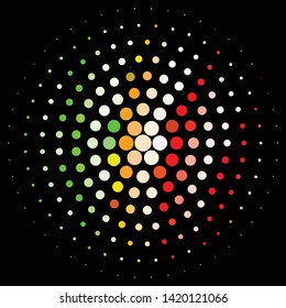 Vintage halftone color texture background. Geometric vector Abstract Texture