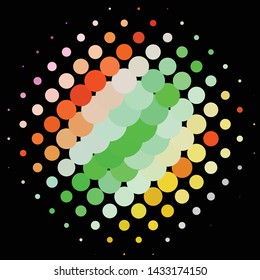 Vintage halftone color texture background. Geometric vector Abstract Texture