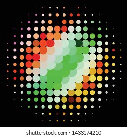 Vintage halftone color texture background. Geometric vector Abstract Texture