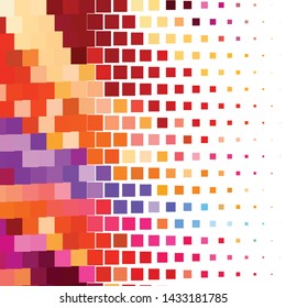 Vintage halftone color texture background. Geometric vector Abstract Texture
