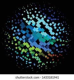 Vintage halftone color texture background. Geometric vector Abstract Texture