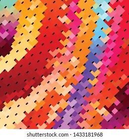 Vintage halftone color texture background. Geometric vector Abstract Texture