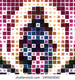 Vintage halftone color texture background. Geometric vector Abstract Texture