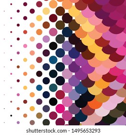 Vintage halftone color texture background. Geometric vector Abstract Texture