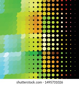 Vintage halftone color texture background. Geometric vector Abstract Texture