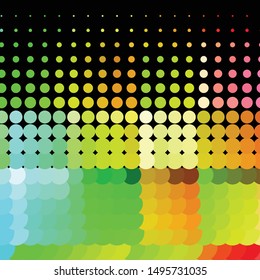 Vintage halftone color texture background. Geometric vector Abstract Texture