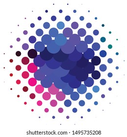 Vintage halftone color texture background. Geometric vector Abstract Texture