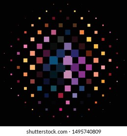 Vintage halftone color texture background. Geometric vector Abstract Texture