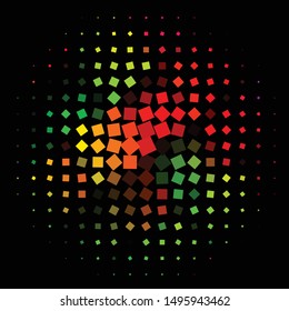 Vintage halftone color texture background. Geometric vector Abstract Texture