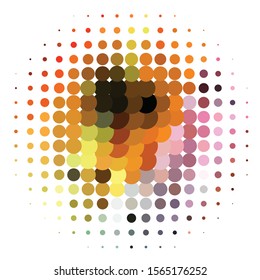 Vintage halftone color texture background. Geometric vector Abstract Texture