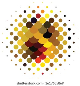 Vintage halftone color texture background. Geometric vector Abstract Texture