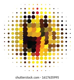 Vintage halftone color texture background. Geometric vector Abstract Texture