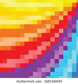 Fondo de textura de color de medio tono vintage. Textura abstracta del vector geométrico