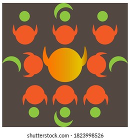 vintage halftone color texture background geometric vector abstract texture